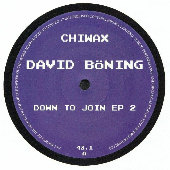 David Böning – Down To Join EP 2 vinyl cover