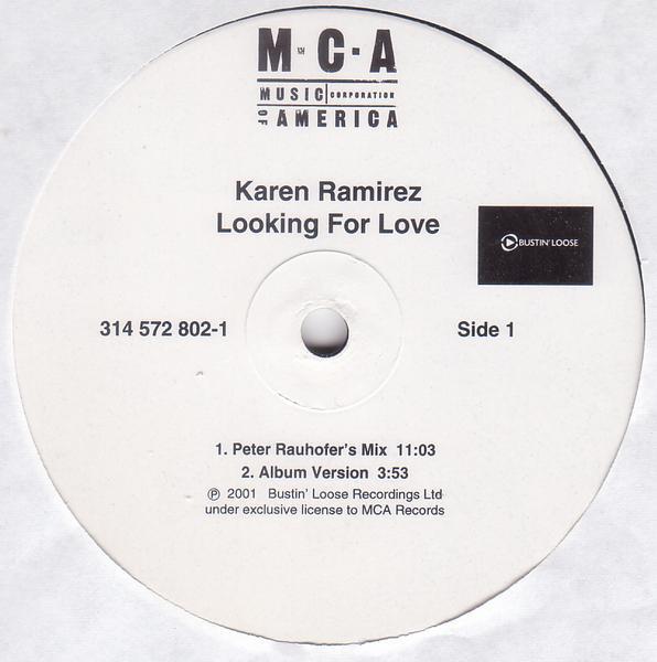 Karen Ramirez – Looking For Love vinyl cover