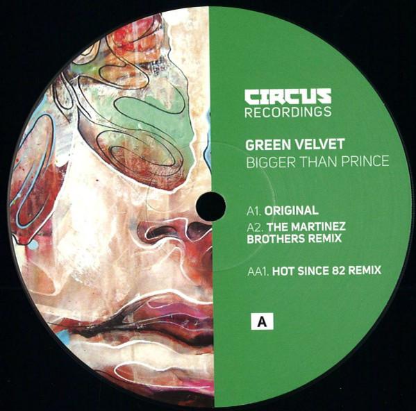 Green Velvet – Bigger Than Prince vinyl cover